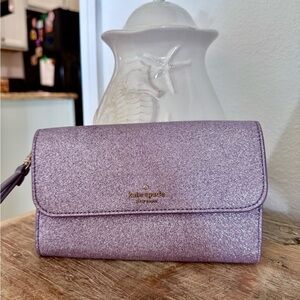 Kate Spade Lavender Glitter Wallet